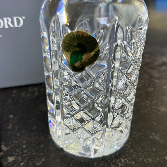 NIB Waterford vanity collection circa 2000 lead crystal Y2K 6 inch baby bottle - Picture 6 of 8